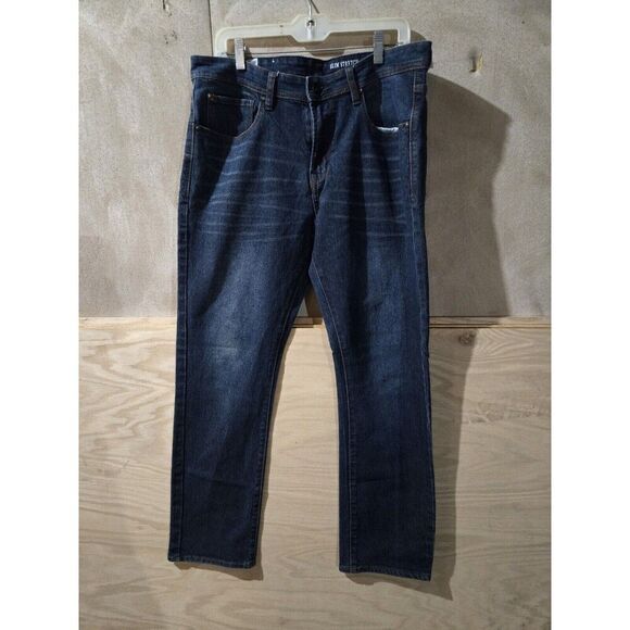 MBX Slim Stretch Men's Size 36 X 30 Denim Jeans Dark Wash - Picture 1 of 6